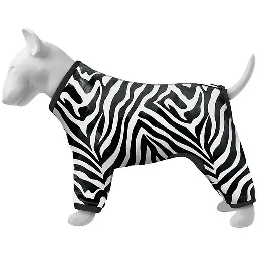Ветровка для собак Waudog Clothes, рисунок "Зебра", XS22