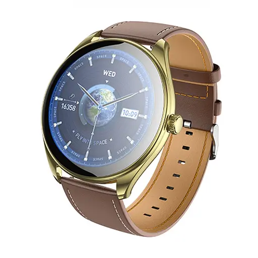 Смарт годинник Hoco Y22 AMOLED з функцією дзвінка золотистий - фото 2