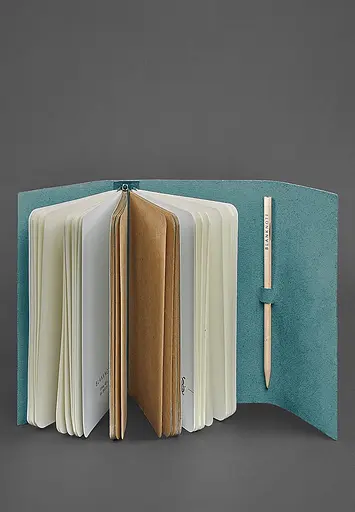 Шкіряний блокнот (Софт-бук) 1.0 Зелений Краст - фото 3