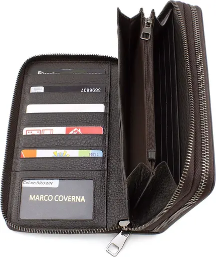 Стильный мужской клатч из кожи Marco Coverna 21х12х4 см sum0022305 - фото 7