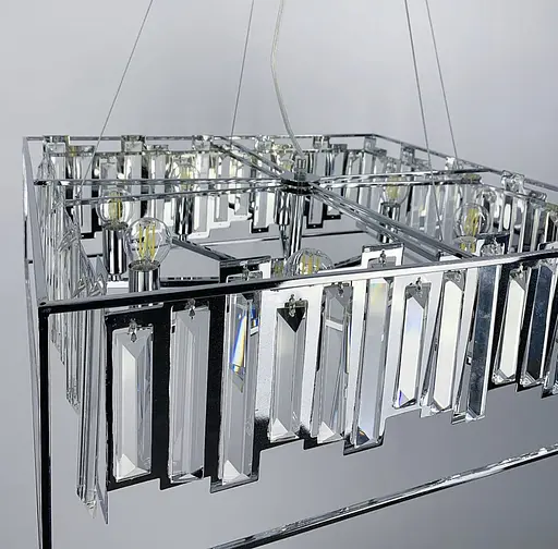 Підвісна арт-люстра в хромованому корпусі | Арт. CA 09 | Line F - фото 6