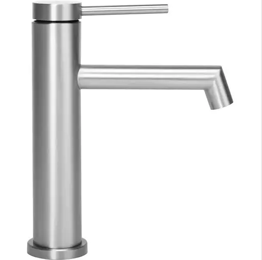 Смеситель для умывальника Rea Foss nickel brushed низкий REA-B5315 Никель - фото 3