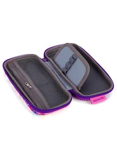 Пенал шкільний для дівчинки фіолетовий з котом твердий Winner P-268 - фото 2