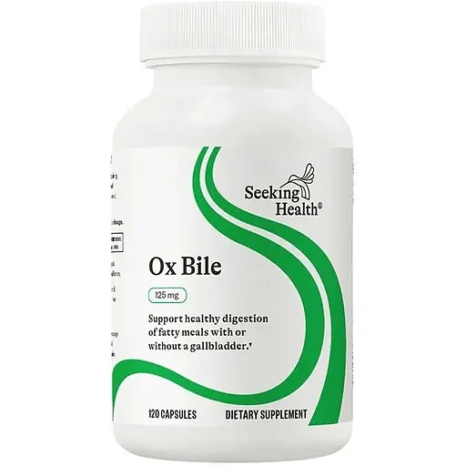 Бычья желчь Seeking Health Ox Bile 125 мг 120 капсул