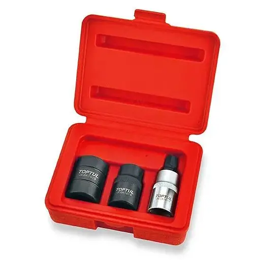 Набор головок для тормозных суппортов 3 шт. Toptul hoz0014642 - фото 1