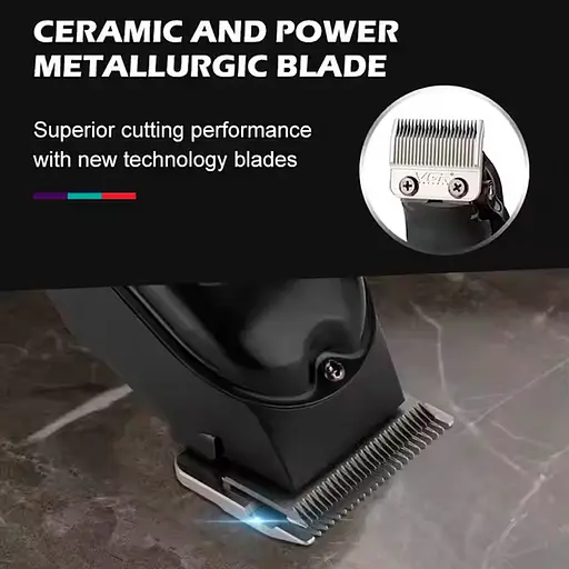 Машинка для стрижки акумуляторна VGR V-051 2500 mAh LED дисплей (4 насадки) - фото 5