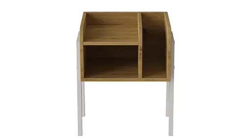 Тумба модульна Ferrum-decor Амелі 540x450x320 метал Білий ДСП Дуб Артізан 16 мм (FRD-103016) - фото 4