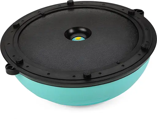 Балансувальна півсфера Gymtek Flex Core Half Ball 58см з еспандерами + насос блакитний - фото 4