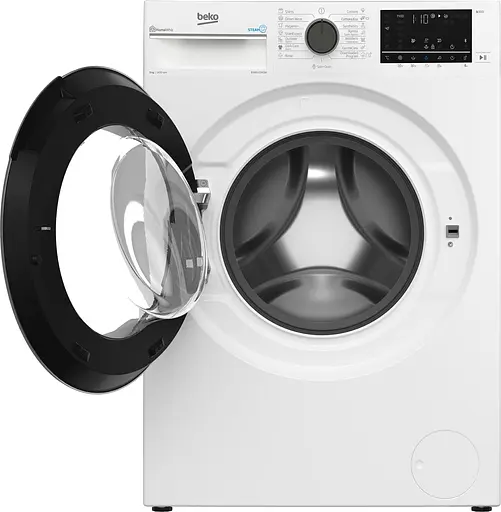 Стиральная машина Beko фронтальная 9кг 1400 A+++ 55см дисплей SMART ПАВ инв. белый - фото 4