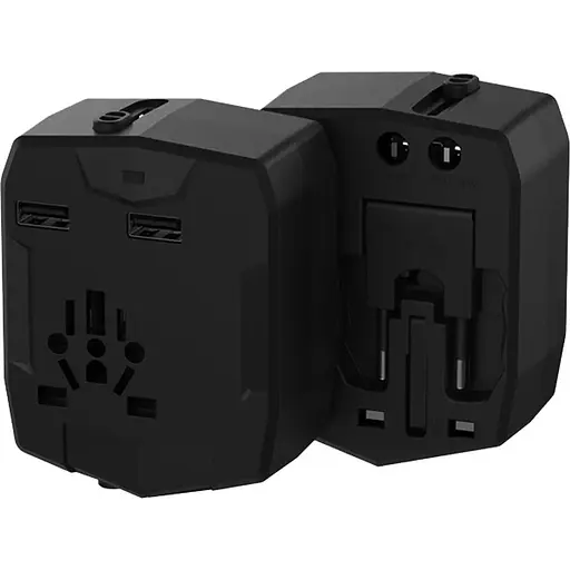 Мультитревел адаптер Nomi UC01 со встроенным аккумулятором черный