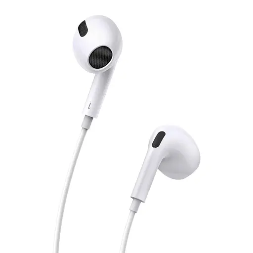 Навушники Baseus Encok Type-C lateral in-ear Wired Earphone C17 White - фото 2