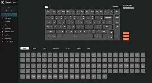 Клавіатура Keychron J1 82Key K pro Banana WL/BT/USB-A QMK Hot-swap EN/UKR RGB Black (J1-H4-UA) - фото 7
