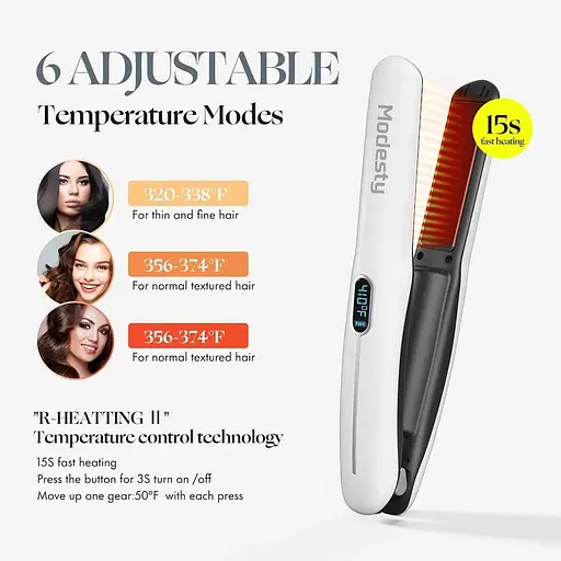 Мини портативный выпрямитель для волос Modesty 2-в-1 - фото 3