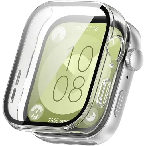 Чехол-накладка DK для Huawei Watch Fit 3 Пластик Gloss Стекло Full Cover (clear)