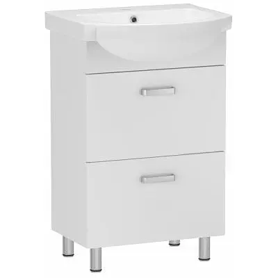 Тумба для підлоги RJ Toft-L з умивальником Runa L81970000 70 см Білий RJFU026-0170WHSET(RJFU026-0170WH+L81970000) Білий - фото 1