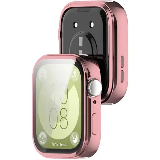 Чехол-накладка DK для Huawei Watch Fit 3 Silicone Face Case (pink rose) - фото 2