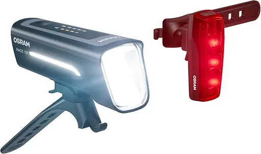 Комплект світлодіодних ліхтарів для велосипеда зі стоп-сигналом Osram LEDsBike Race 100 - фото 2