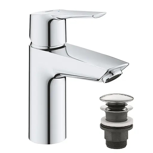 Смеситель для раковины Grohe QuickFix Start S-Size 23551002 с донным клапаном Хром - фото 1