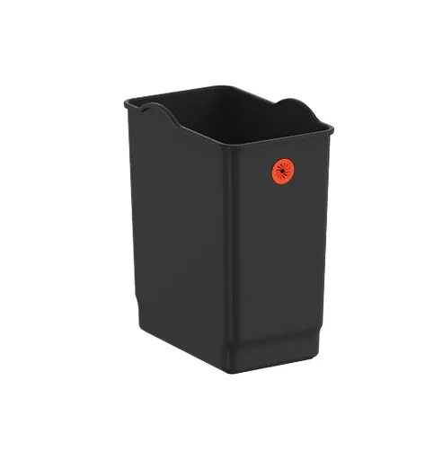 Відро для сміття Koer TC-010108-05 з плавним закриттям прямокутне 8 л чорний (KR5593)  - фото 3