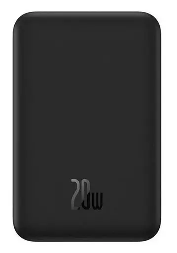 Павербанк BASEUS Magnetic Mini Wireless 20000 mAh 20W с беспроводной зарядкой Qi 15W Черный - фото 2