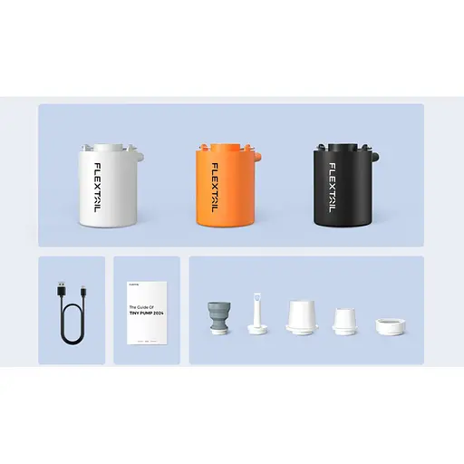 Насос кемпінговий Flextail Tiny Pump, помаранчевий - фото 3