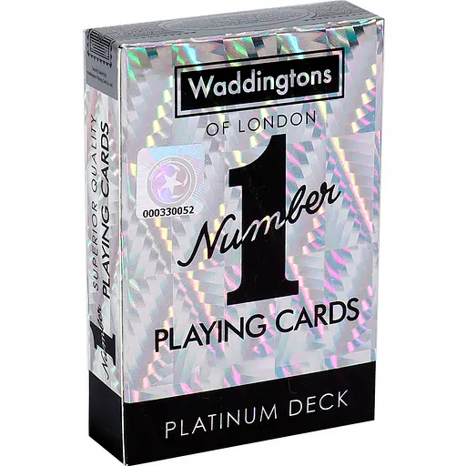 Гральні карти WADDINGTONS No.1 Playing Cards - Platinum - фото 1