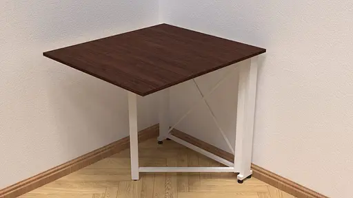 Стіл-книга трансформер Оріон 1 Ferrum-decor 750x810x730 Білий метал ДСП Венге Магія 16 мм (FRD-105425) - фото 6