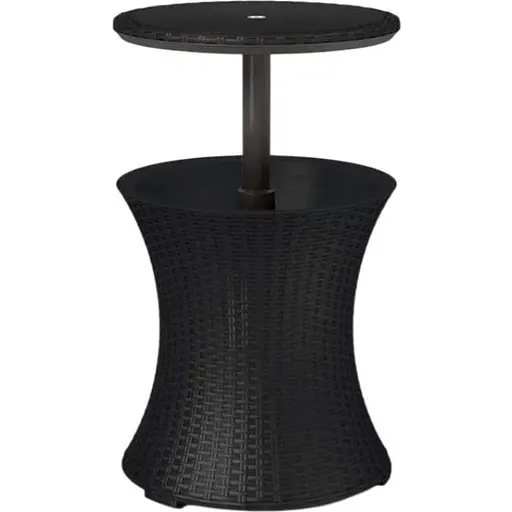 Стол-бар пластиковый Keter Cool Bar Rattan серый - фото 1