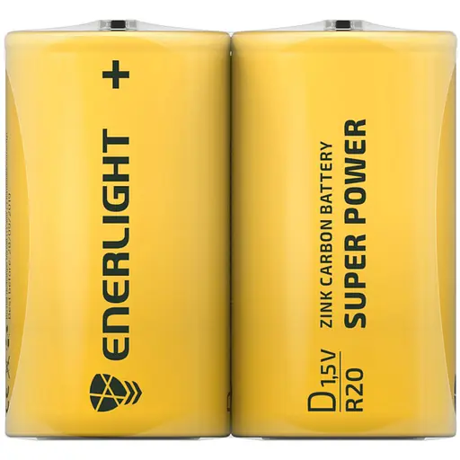 Батарейка Enerlight Super Power R20 D 2 шт. (80200202) - фото 1