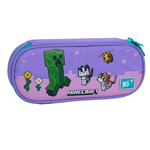 Школьный пенал мягкий Yes PH-30 Minecraft Pinky - фото 1