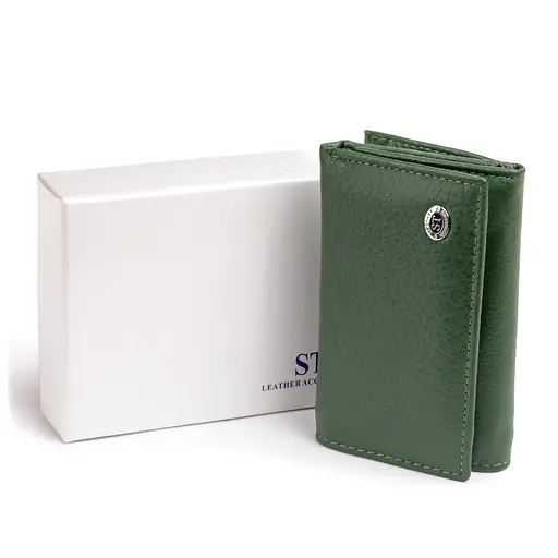 Горизонтальное портмоне из кожи унисекс на магните ST Leather 12х7.5х2.5 см acs0029678 - фото 6