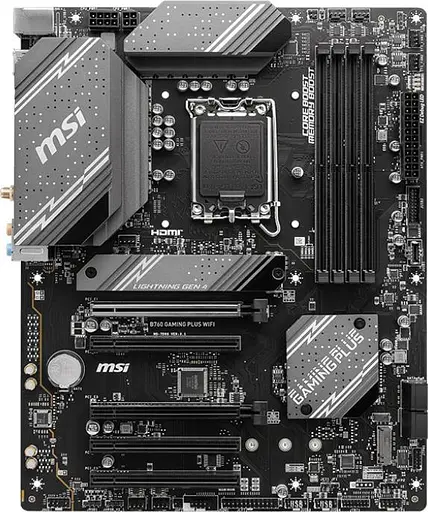 Материнская плата MSI B760 GAMING PLUS WIFI (B760 GAMING PLUS WIFI) (Socket 1700, Intel B760, ATX) - фото 1