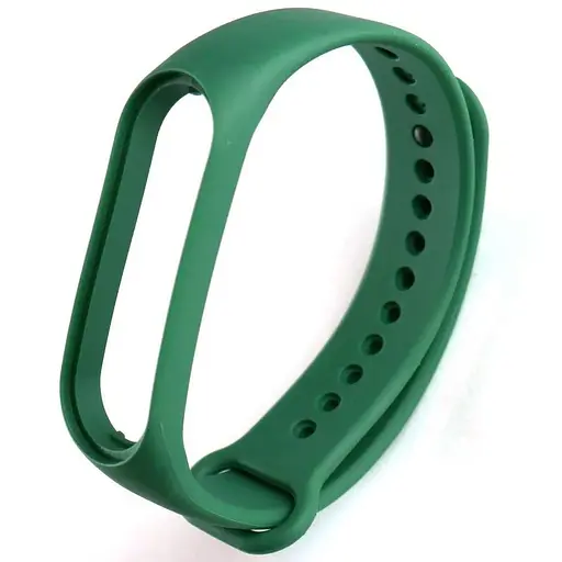 Ремешок Silicone Mi Band 7 Темно-зеленый - фото 1