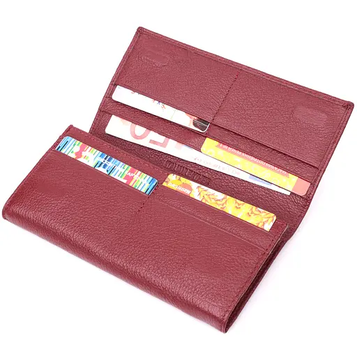 Жіночий гаманець з натуральної шкіри ST Leather 18.5х9х3 см acs0029639 - фото 5