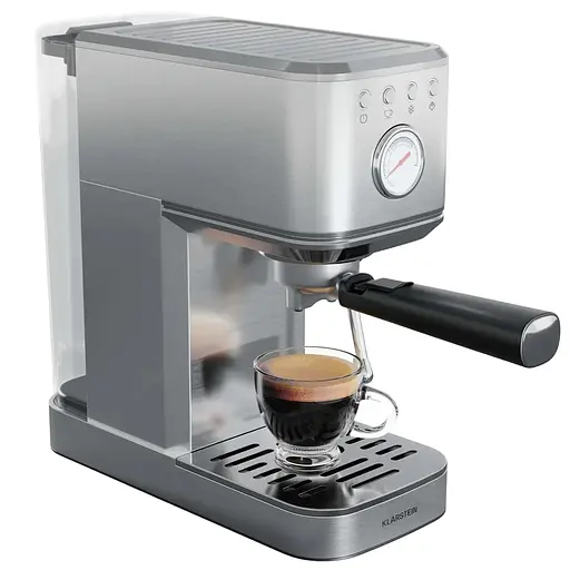 Кавоварка Klarstein SteelPresso Slim 1350 W 20 бар (10046327)