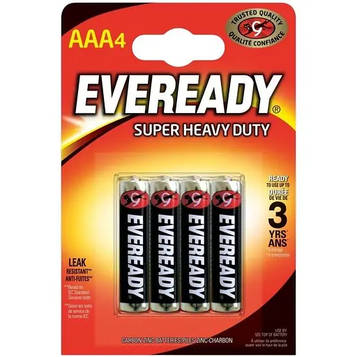 Элемент питания Energizer Eveready AAА Super Heavy Duty Brille 7638900227550 4 шт. 