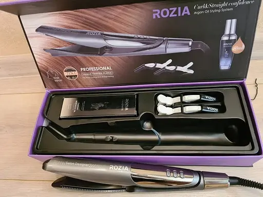 Спіральний випрямляч Rozia HR-792R керамічні пластини 40 Вт - фото 5