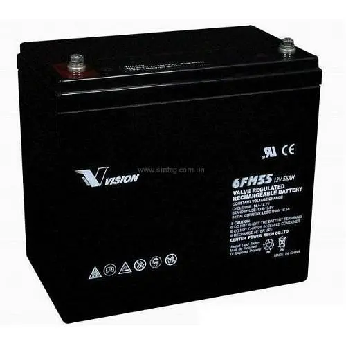 Аккумулятор Vision FM 12V 55Ah (6FM55-Х)
