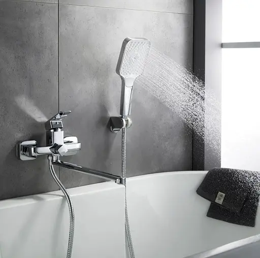 Змішувач для ванни Lidz Orion 005 Chrome з душовим гарнітуром LDORI005CRM48094 - фото 7