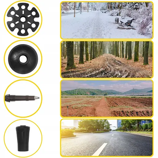 Треккинговые палки Mountain Goat Peak+ 60-135 см MG0005 Black/Blue (P-5907739318268) - фото 9