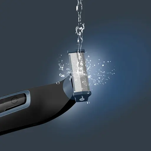 Триммер Rowenta Forever Sharp Sport Collection, для бороды и усов, сеть+акум., роторный мотор, насадок-3, сталь, черно-синий - фото 8