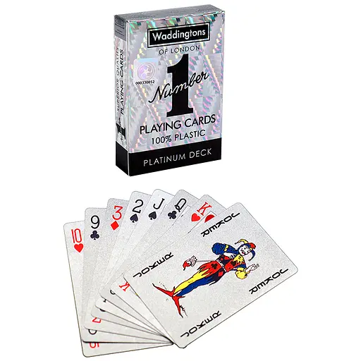 Гральні карти WADDINGTONS No.1 Playing Cards - Platinum - фото 2