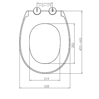 Сиденье для унитаза NKP Genesis с крышкой и функцией микролифта 0401 - фото 2
