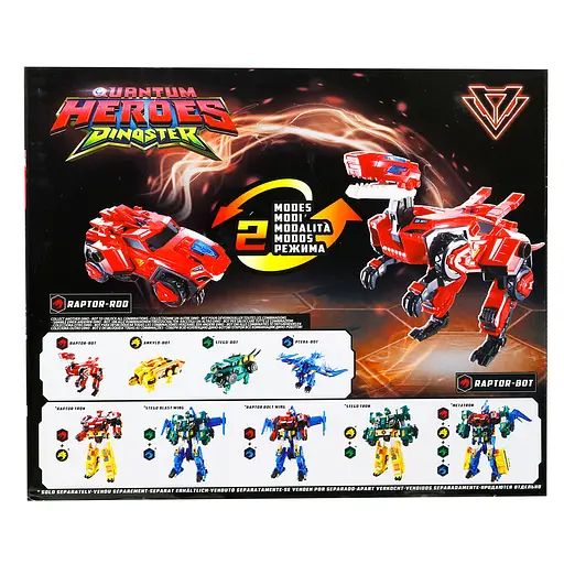 Динозавр-трансформер Dinoster - Мега Дино-Страйк Раптор  - фото 4