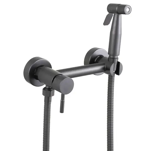 Смеситель для гигиенического душа наружного монтажа Mixxus SUS-222 graphite MX9884, Графит - фото 1