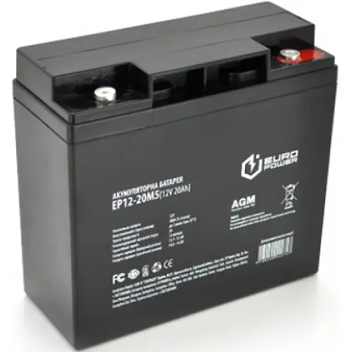 Акумулятор Europower AGM EP12-20M5 12V 20Ah