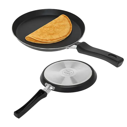 Сковорода для блинов Ø 22 см с антипригарным покрытием «Черный мрамор», A-plus Черный 87281 - фото 2