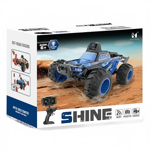 Радиоуправляемая машинка-трюкатель LH-C 036 W-02 с камерой FPV, управление с телефона по Wi-Fi, аккумулятор, пульт 2.4G, Оранжевая - фото 2