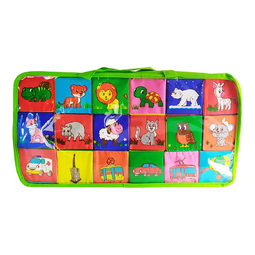 Набор мягконабивных кубиков 3 в 1 MC 090601-16, 18 шт - фото 2