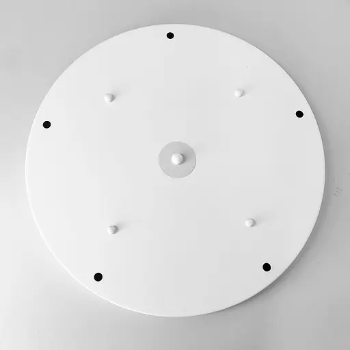 Круглое потолочное основание в белом цвете на 5 подвесов 40х3 см | Line F | Арт. BASE 5 WT - фото 1